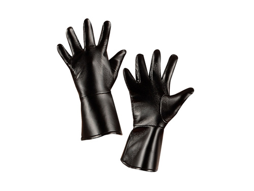 Czarne rękawiczki Character ze skóropodobnego materiału - dla dzieci