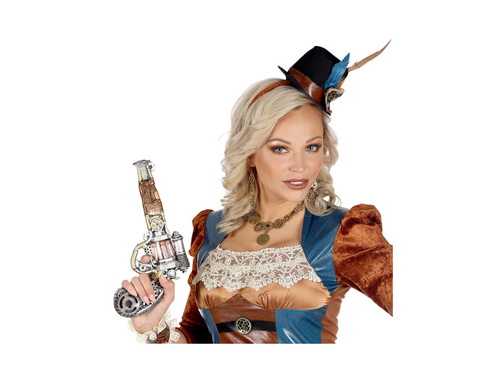 Steampunkowy rewolwer z pianki lateksowej - 32 cm