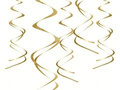 Gold swirls - 60 cm - 5 pcs.