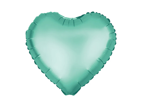 Balon foliowy Serce zielone - 45 cm - 1 szt.