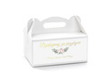 Decorative cake box white - 6 pc