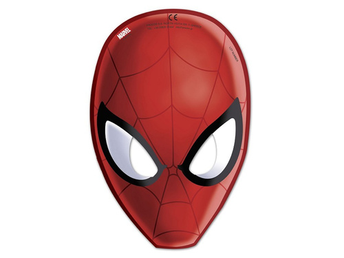 Spiderman birthday masks - 6 pcs.