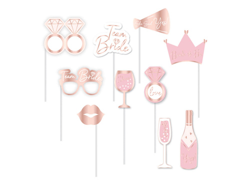 Photo props for a bachelorette party - 10 pcs.