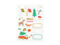 Christmas stickers Winter forest - 20 elements