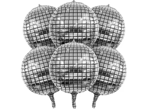 Balon foliowy Kula Disco Gigant - 127 cm - 1 szt.