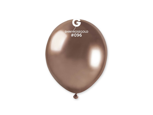 Shiny latex balloons pink gold - 5 inches - 100 pcs.