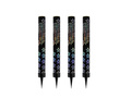 Black cake fountain with silver stars - 12 cm - 4 pcs.