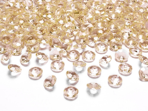 Diamond confetti - gold - 12 mm - 100 pcs.