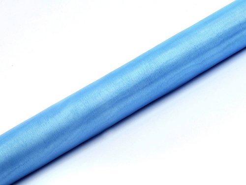 Organza plain blue - 36 cm x 9 meters