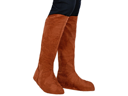 Pair of suede look boot tops