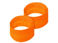 Pair of neon orange wristbands