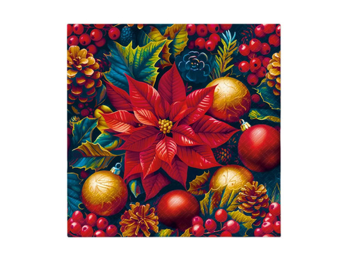 Serwetki bożonarodzeniowe Gwiazda Betlejemska - 33 cm - 20 szt.