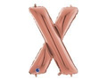 SuperShape Letter "X" Rose Gold Foil Balloon - 66 cm - 1 pc