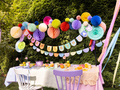 Blue ball hanging decoration - 20 cm - 1 pc.