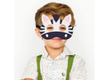 Zebra felt mask - 1 piece.