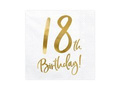 Eighteenth birthday napkins - 33 cm - 20 pcs.