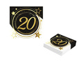 20th Luncheon Napkins - 33 cm - 12 pcs