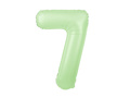 Number 7 Pistachio Foil Balloon - 100 cm - 1 pc
