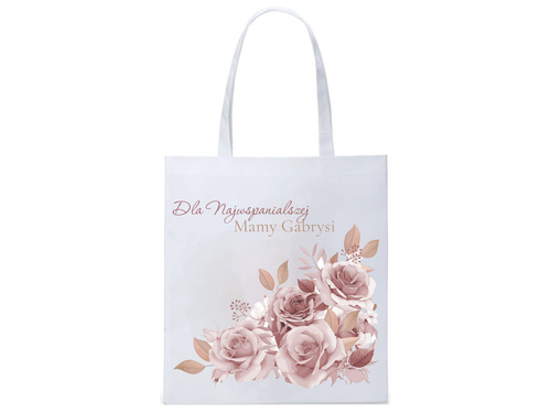 Torba na zakupy personalizowana na dzień matki Róże - 1 szt.