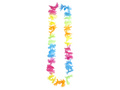 Bright multicolor hawaiian lei - 1 pc