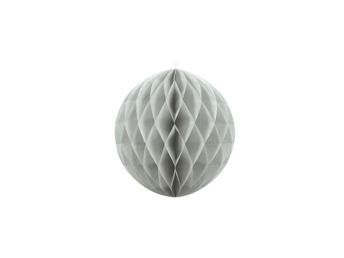 Hanging decoration light gray ball - 10 cm - 1 pcs.