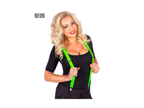 Neonowe zielone szelki disco