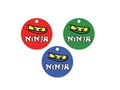 Ninja ribbon bottle pendants - 12 pcs.