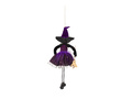 Hanging witch with broom - 110 cm