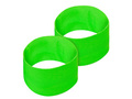 Pair of neon green wristbands