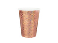 Rose gold holographic cups - 270 ml - 10 pcs.