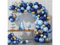 Set of balloons for balloon garland navy blue - 133 pcs.