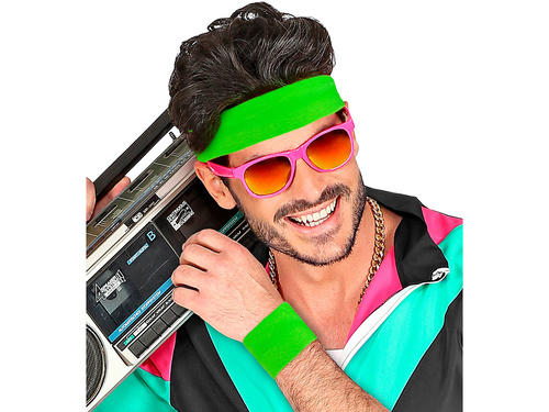 Pair of neon green wristbands