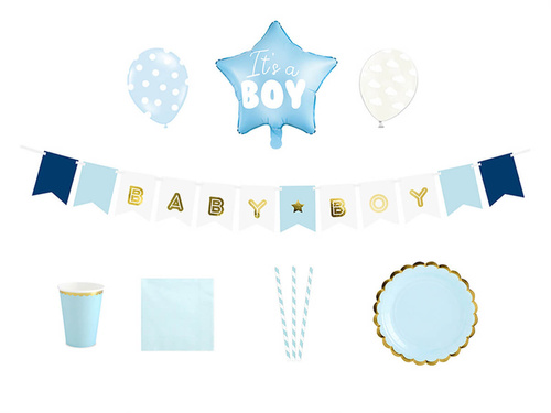 Party Box - Imprezowe Pudełko - Zestaw dekoracji na baby shower