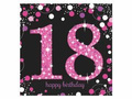 Eighteenth birthday napkins - 33cm - 16 pcs.