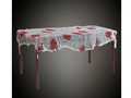 Zakrwawiony obrus z siateczki na Halloween - 80 x 180 cm - 1 szt.