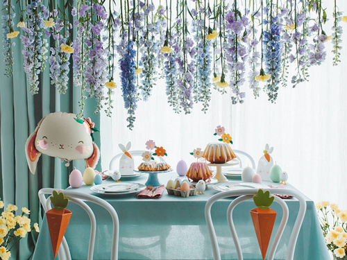 Easter candle Lilac egg - 10 cm - 1 pc.