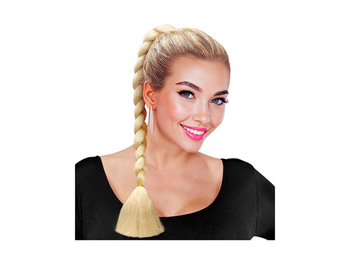 Blond doczepiany warkocz