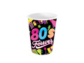 Paper cups 80's Forever - 240 ml - 6 pcs