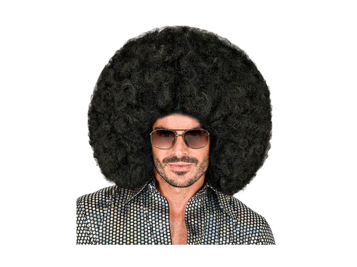 Czarna duża peruka afro