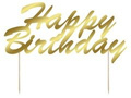 Topper papierowy na tort Happy Birthday - 20 cm