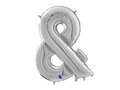 SuperShape Symbol "X" Silver Foil Balloon - 66 cm - 1 pc