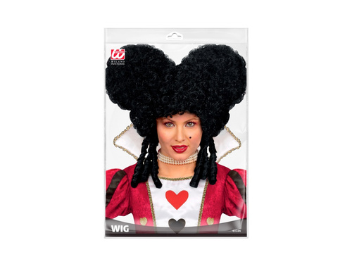 Czarna peruka barokowa