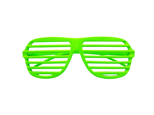 Shutter neon green glasses - 1 pc