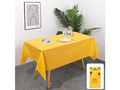 Yellow foil tablecloth - 137 x 274 cm - 1 pcs.