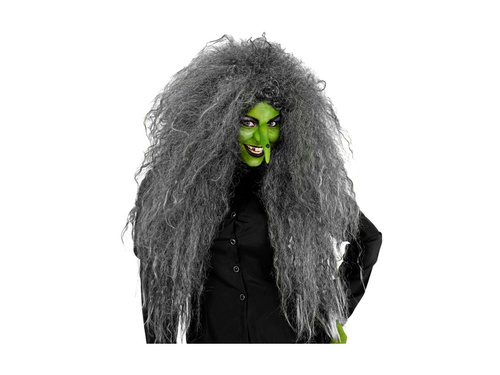 Szara duża peruka frisé