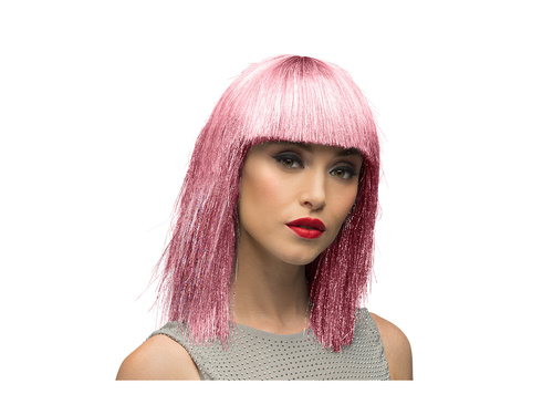Peruka szalona różowa