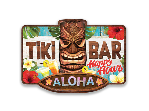 Tiki bar sign - 25x35 cm