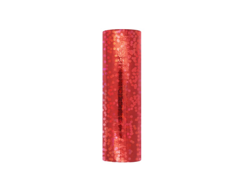 Holographic streamer - red - 1 pc.