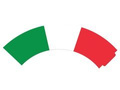 Cupcake liners Flag of Italy - 6 pcs.