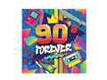 Serwetki papierowe 90's Forever - 33 cm - 12 szt.